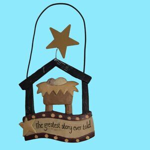 Nativity Christmas Ornament Baby Jesus Greatest Story Ever Told